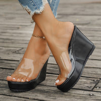 Thumbnail for Open Toe Wedge Sandals