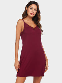 Thumbnail for Scoop Neck Spaghetti Strap Lounge Dress