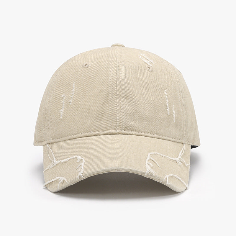 Raw Hem Adjustable Cap