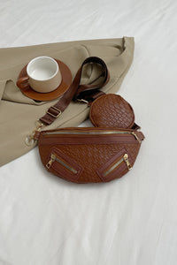 Thumbnail for PU Leather Crossbody Bag with Coin Purse