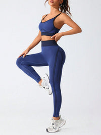 Thumbnail for Scoop Neck Cami and High Waist Leggings Active Set