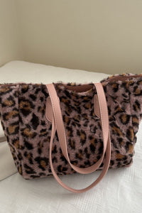 Thumbnail for Leopard Fluff Tote Bag