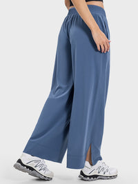 Thumbnail for Slit Wide Leg Active Pants