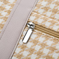 Thumbnail for Houndstooth Canvas Travel Bag