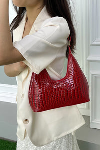 Thumbnail for PU Leather Stone Texture Shoulder Bag