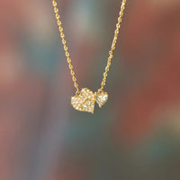 Thumbnail for 18K Gold-Plated 925 Sterling Silver Zircon Heart Necklace
