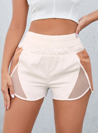 Thumbnail for Color Block Wide Waistband Shorts