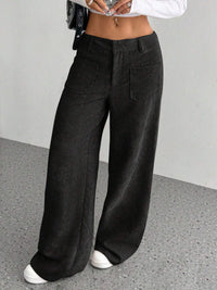 Thumbnail for Wide Leg Pants with Pockets