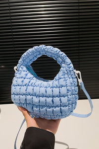 Thumbnail for Quilted Puffy Removable Strap Crossbody Bag