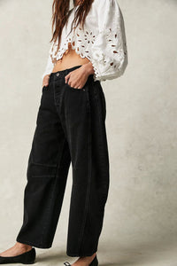 Thumbnail for Wide Leg Jeans with Pockets