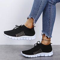 Thumbnail for Breathable Mesh Lace Up Sneakers