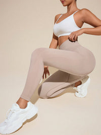 Thumbnail for Solid High Rise Active Leggings