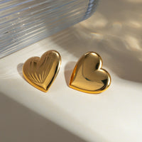 Thumbnail for Stainless Steel Heart Stud Earrings