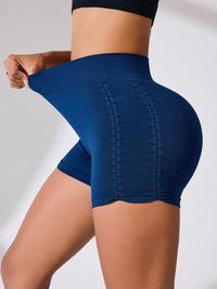 Thumbnail for Side Ruched High Rise Active Shorts