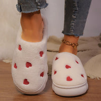 Thumbnail for Heart Round Toe Flat Slippers