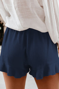 Thumbnail for Full Size Ruffled Elastic Waist Shorts