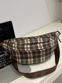 Thumbnail for Plaid Adjustable Strap Crossbody Bag