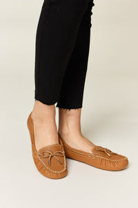 Thumbnail for Forever Link Bow Decor Flat Loafers