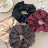 Thumbnail for 4 Piece PU Leather Elastic Hair Scrunchy