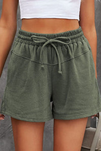 Thumbnail for Full Size Drawstring Shorts with Pockets