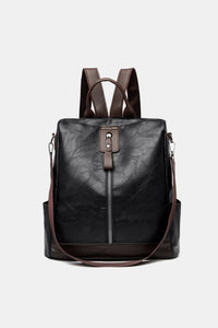 Thumbnail for PU Leather Large Backpack Bag