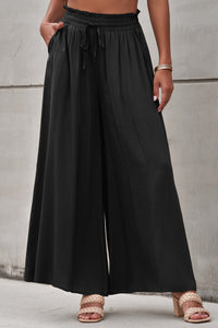 Thumbnail for Drawstring Waist Wide Leg Pants