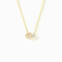 Thumbnail for 18K Gold-Plated 925 Sterling Silver Zircon Heart Necklace