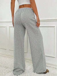 Thumbnail for Tied Striped Wide Leg Pants