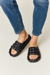 Thumbnail for WILD DIVA Pyramid Stud Toe Band Footbed Sandals