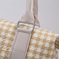 Thumbnail for Houndstooth Canvas Travel Bag