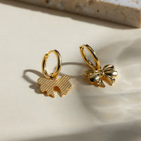 Thumbnail for 18K Gold-Plated Bow Earrings