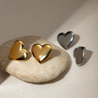 Thumbnail for Stainless Steel Heart Stud Earrings