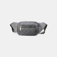 Thumbnail for Zenana Quilted Multi Pocket Waist Belt Bag