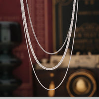 Thumbnail for Titanium Steel Three-Layered Necklace