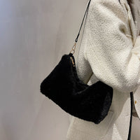 Thumbnail for Faux Fur Removable Strap Shoulder Bag