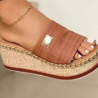 Thumbnail for PU Leather Open Toe Sandals