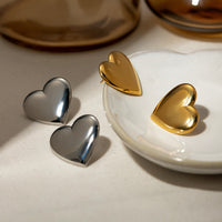 Thumbnail for Stainless Steel Heart Stud Earrings