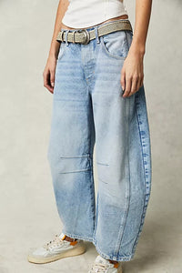 Thumbnail for Wide Leg Jeans with Pockets