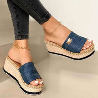 Thumbnail for PU Leather Open Toe Sandals