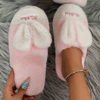 Thumbnail for Rabbit Ears Round Toe Slippers