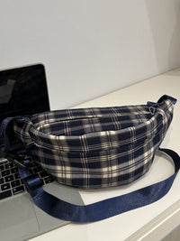 Thumbnail for Plaid Adjustable Strap Crossbody Bag