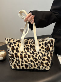 Thumbnail for Leopard Fluff Tote Bag