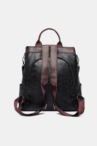 Thumbnail for PU Leather Large Backpack Bag