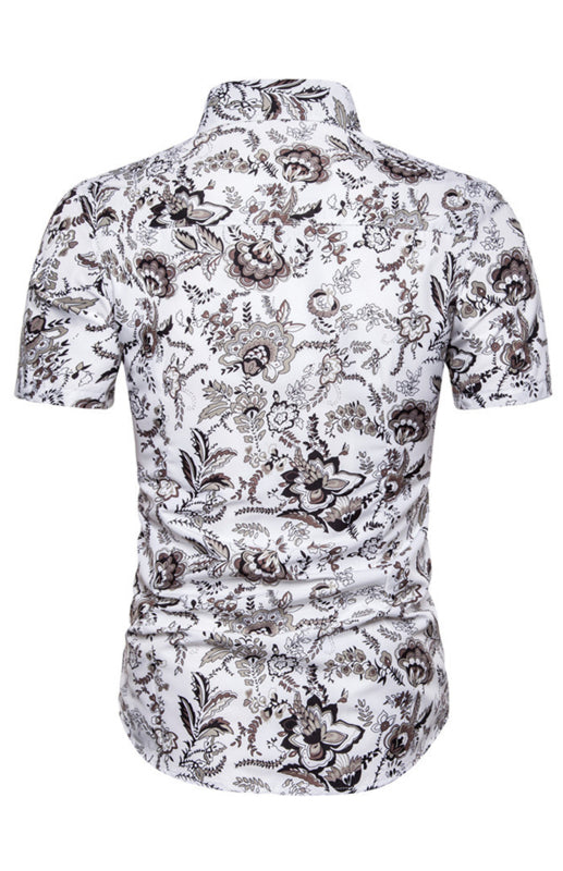 Men's Summer Fashion Short Sleeve Printed Shirt