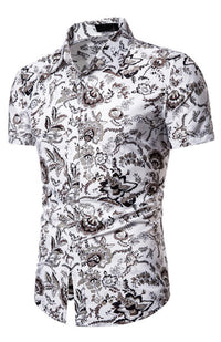 Thumbnail for Men's Summer Fashion Short Sleeve Printed Shirt