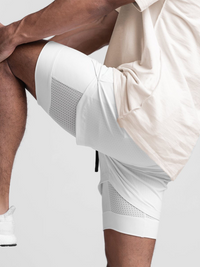 Thumbnail for Double Layer Breathable Active Shorts