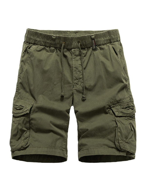 Men's Retro Drawstring Cargo Shorts