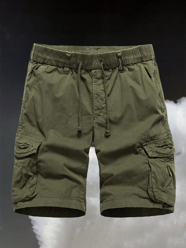 Men's Retro Drawstring Cargo Shorts