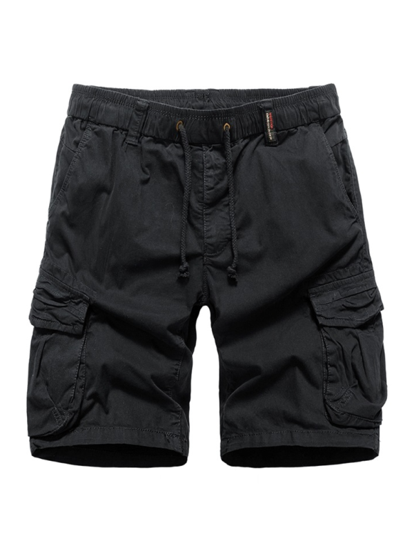 Men's Retro Drawstring Cargo Shorts