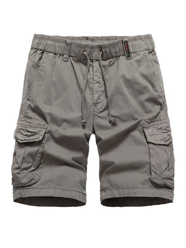 Men's Retro Drawstring Cargo Shorts